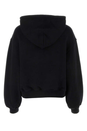 T BY ALEXANDER WANG Classic Black Cotton Sweatshirt