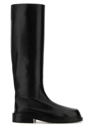 JIL SANDER Elegant Black Leather Boots for Women