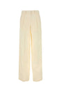 MAGDA BUTRYM Wide-Leg Cream Wool Blend Pants