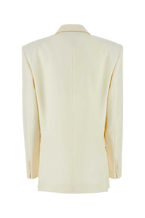 MAGDA BUTRYM Ivory Wool Blend Oversized Blazer