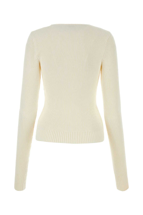 MAGDA BUTRYM Chic Cream Viscose Blend Sweater for Women