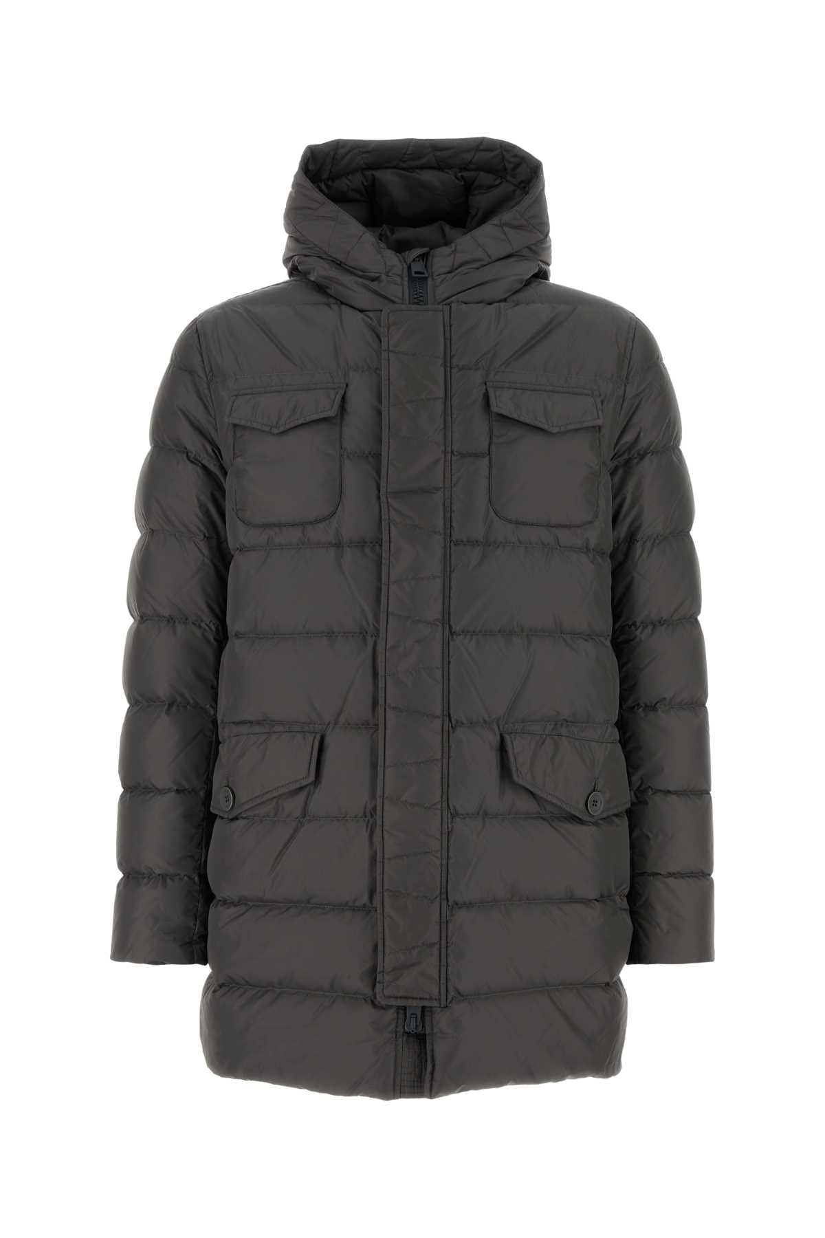 HERNO Men's Lightweight Down Jacket - Dark Grey