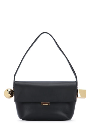 JACQUEMUS Mini Round Leather Handbag