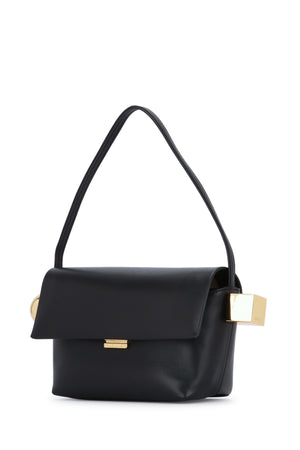 JACQUEMUS Mini Round Leather Handbag