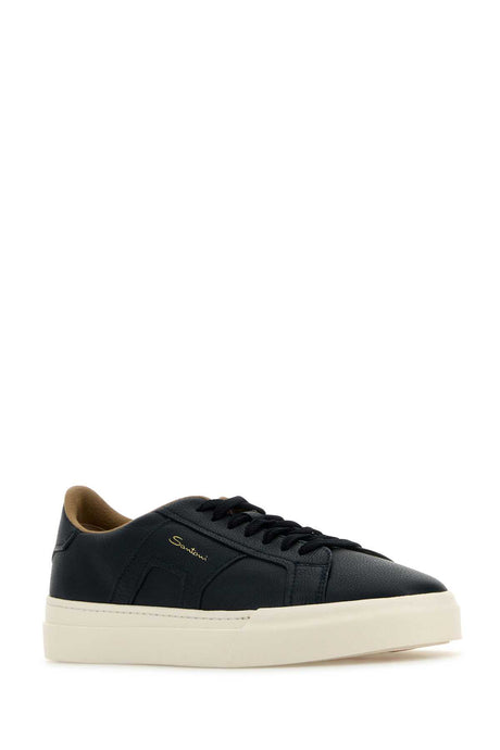 SANTONI Premium Leather Sneakers for Men