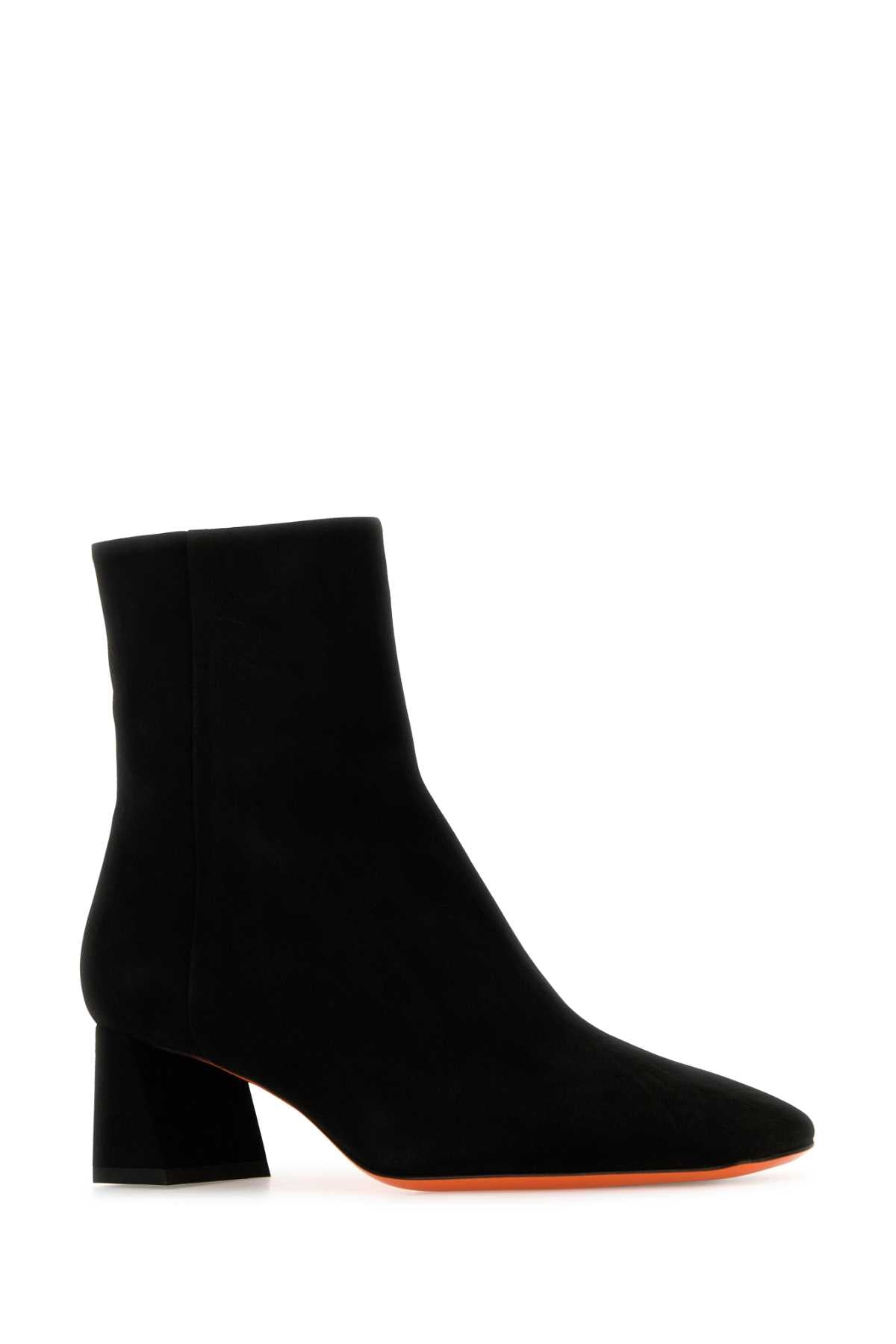 SANTONI Chic Suede Ankle Boots with 5 cm Heel