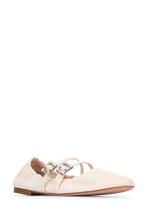 ROGER VIVIER Mini Strap Strass Soft Ballerina Shoes