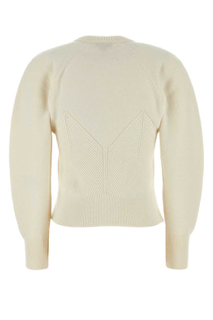 ALEXANDER MCQUEEN Ivory Wool Blend Sweater for Women