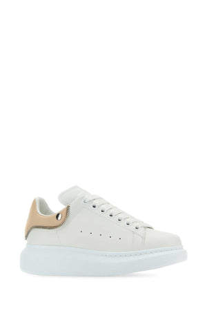 ALEXANDER MCQUEEN Leather Sneakers with Powder Pink Heel