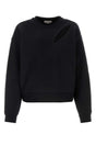 ALEXANDER MCQUEEN Classic Black Cotton Sweatshirt for Women