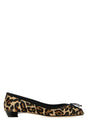 ALEXANDER MCQUEEN Luxury Printed Leather-Hair Armadillo Ballerinas - Size 7