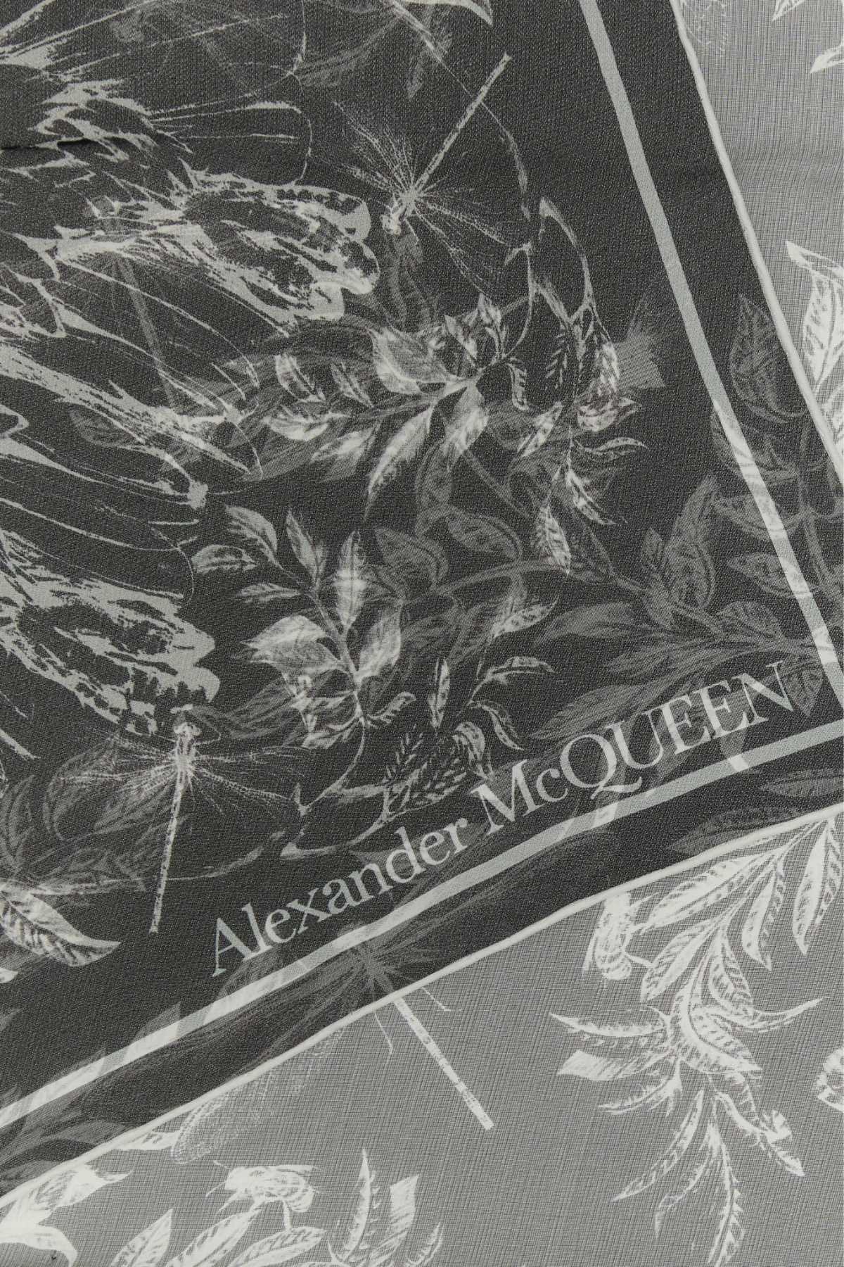 ALEXANDER MCQUEEN Silk Foulard Scarf - 138 cm x 138 cm