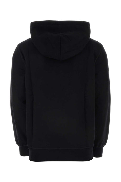 ALEXANDER MCQUEEN Stylish Black Cotton Sweatshirt for Men - Perfect for 24W Season