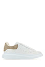 ALEXANDER MCQUEEN Men's Premium Leather Sneakers with Suede Heel