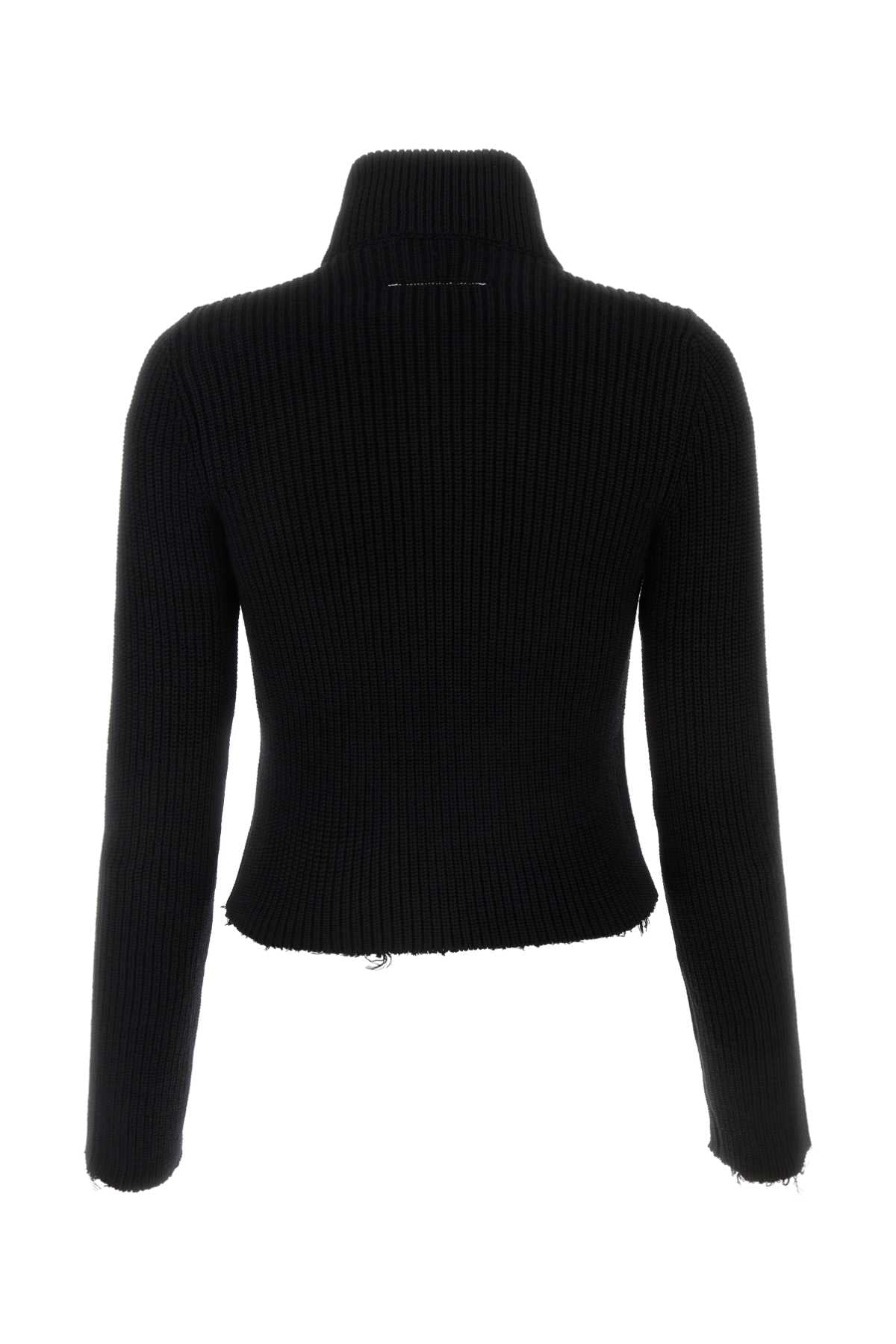 MM6 MAISON MARGIELA Chic Black Cotton Cardigan for Women