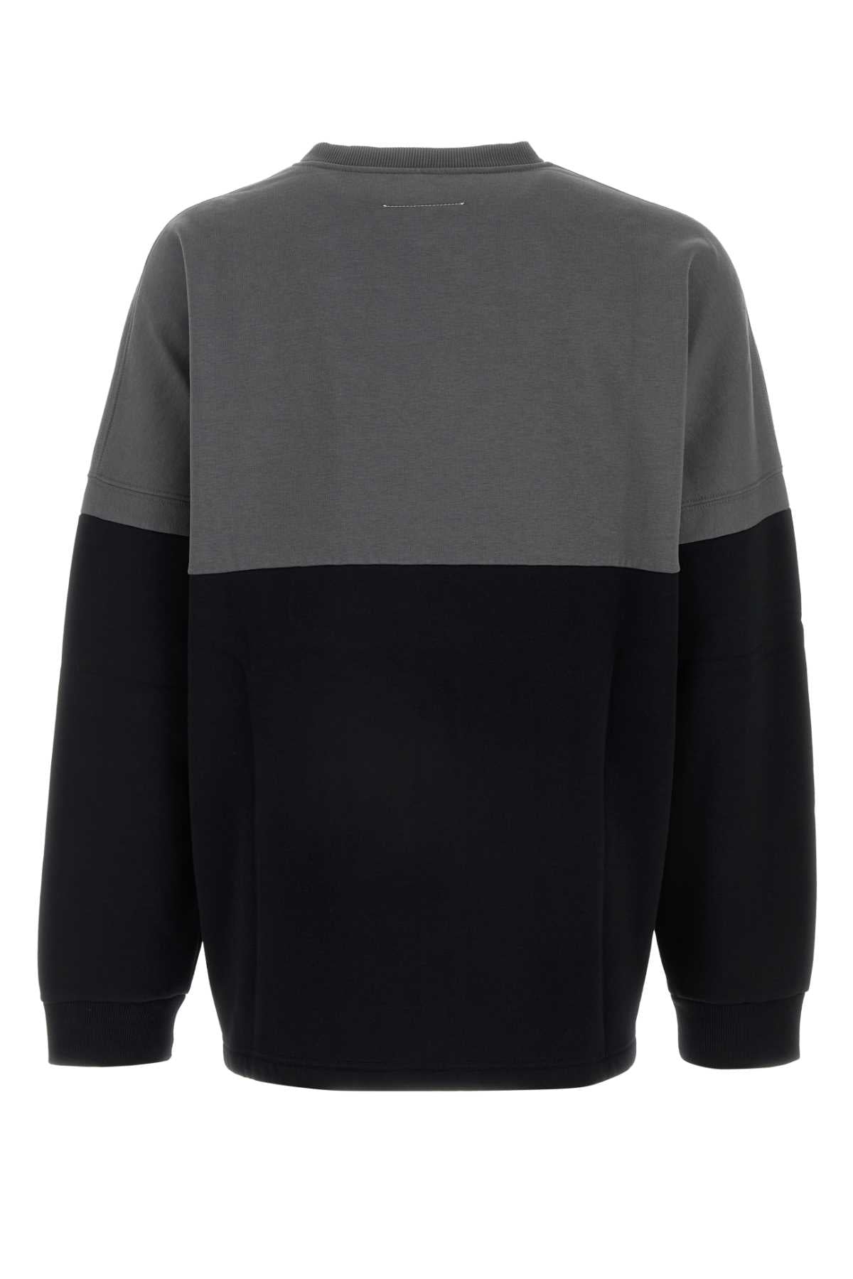 MM6 MAISON MARGIELA Two-tone Cotton Blend Sweatshirt for Men