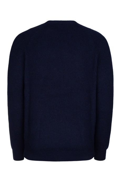 BRUNELLO CUCINELLI Classic Crew Neck Knit Sweater for Men - Medium