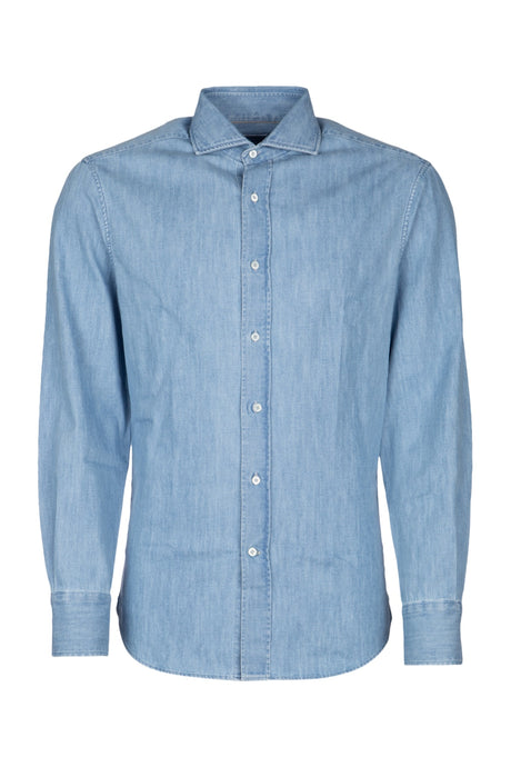 BRUNELLO CUCINELLI Classic Denim Shirt for Men - Timeless Style