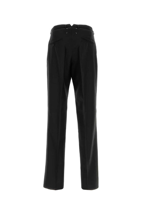 MAISON MARGIELA Black Wool Blend Pants for Men