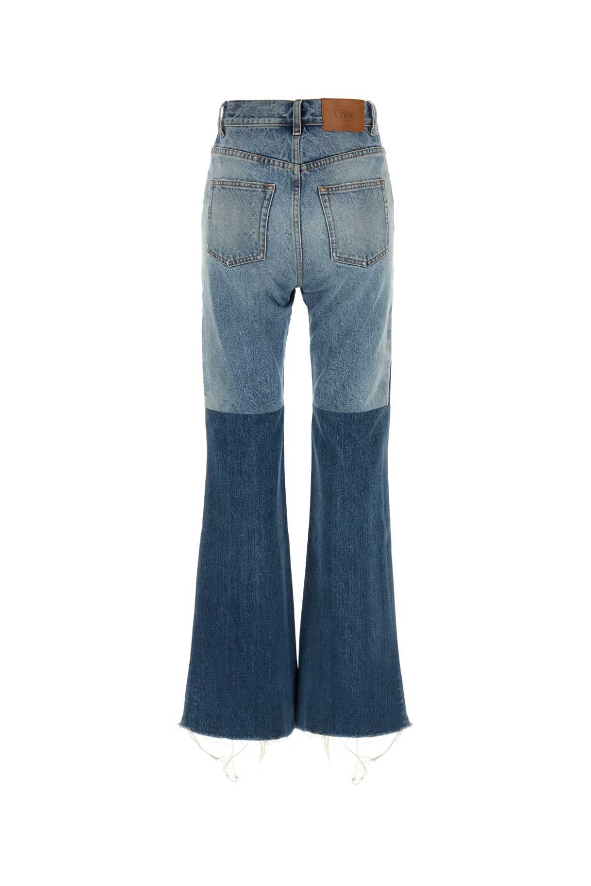 CHLOE Two-tone Denim Jeans for Women - 24W