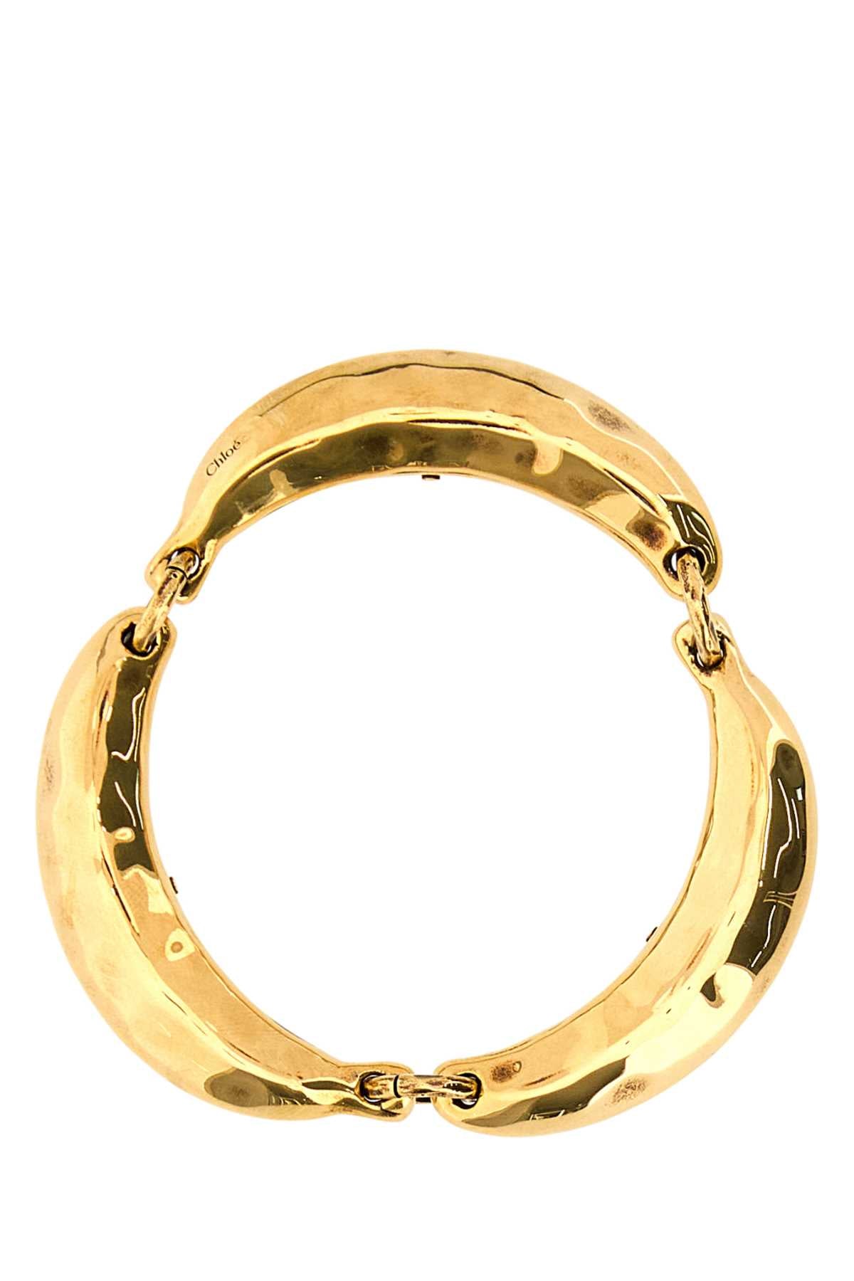 CHLOE Antiqued Gold Metal Bracelet