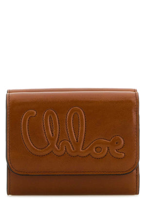 CHLOE Mini Caramel Leather Wallet