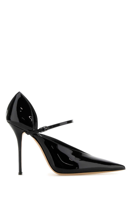 CASADEI Elegant Black Leather Pumps with 11.5 cm Heel