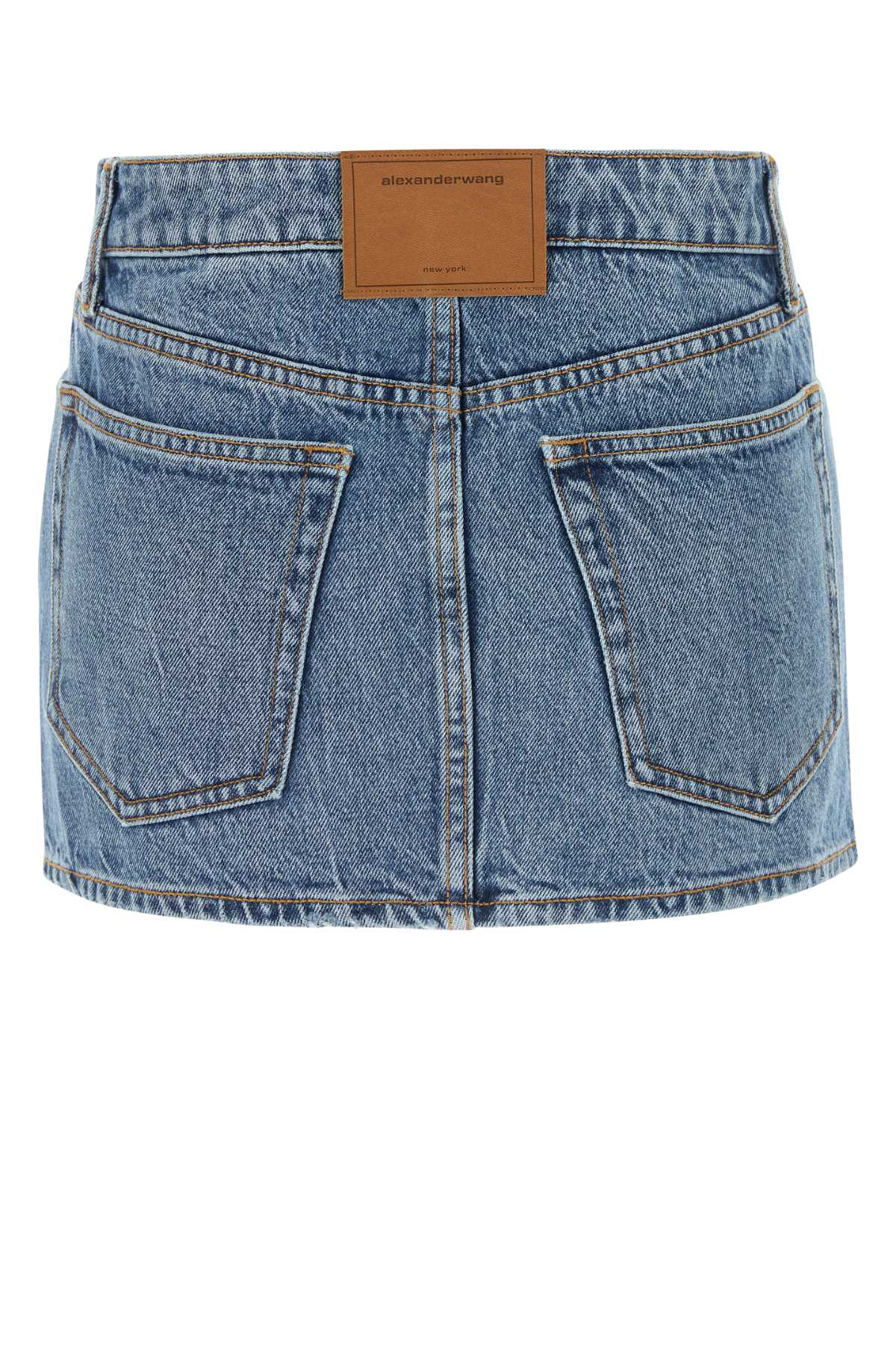 ALEXANDER WANG Chic Denim Mini Skirt for Women