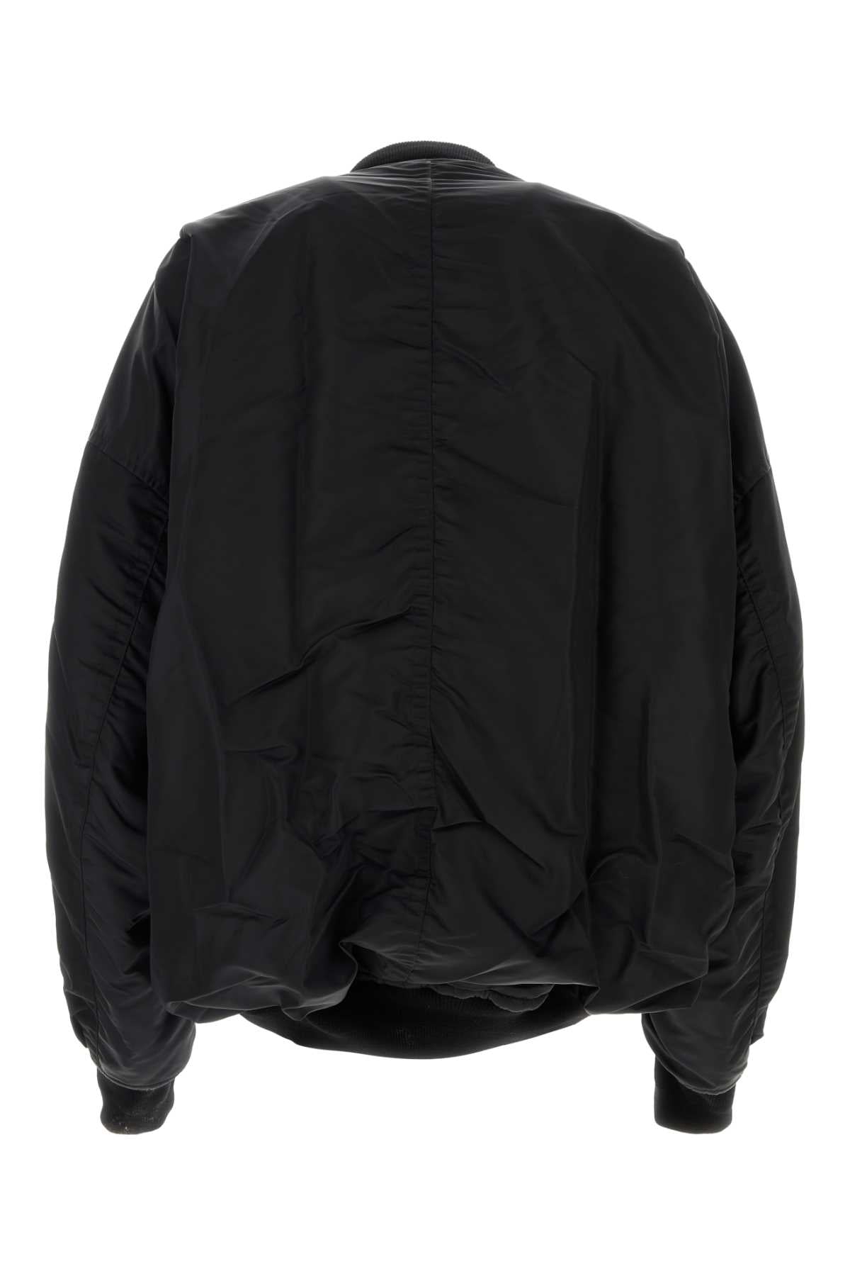 MIHARAYASUHIRO Classic Black Nylon Bomber Jacket for Men