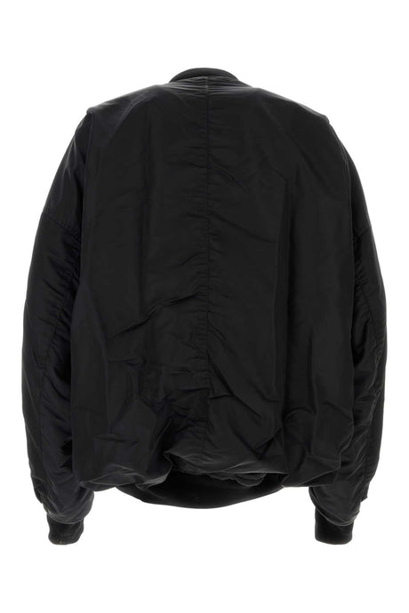 MIHARAYASUHIRO Classic Black Nylon Bomber Jacket for Men