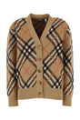 BURBERRY Embroidered Stretch Wool Blend Cardigan