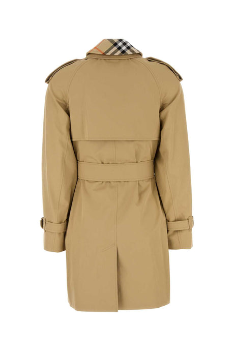 BURBERRY Classic Beige Cotton Trench Jacket for Women