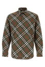 BURBERRY Men's Embroidered Poplin Shirt