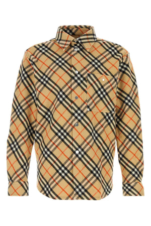 BURBERRY Embroidered Flannel Shirt for Men