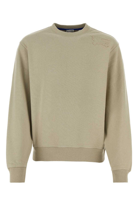 BURBERRY Cappuccino Cotton Sweater for Men