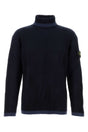 STONE ISLAND Midnight Blue Wool Sweater for Men