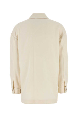 MAX MARA Luxurious Ivory Alpaca Blend Jacket