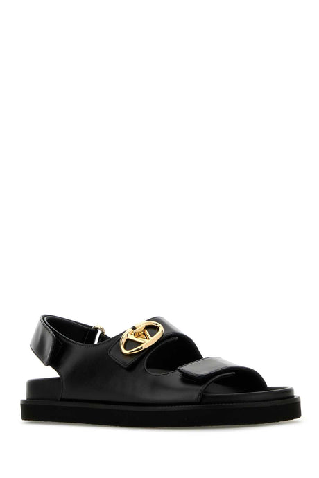 VALENTINO GARAVANI Chic Black Leather Sandals