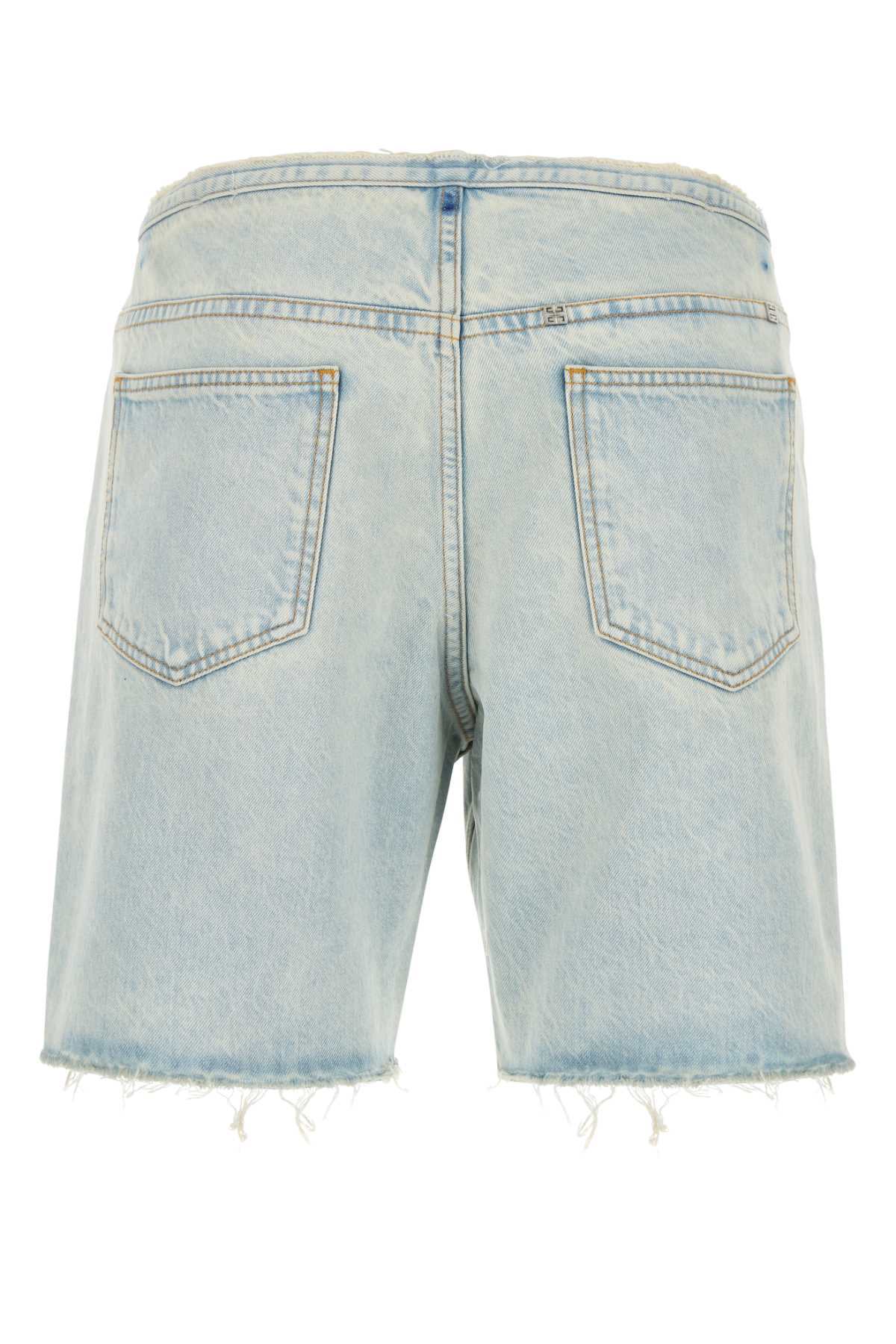 GIVENCHY Light Blue Denim Bermuda Shorts