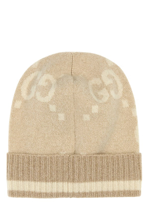 GUCCI Embroidered Cashmere Blend Beanie Hat