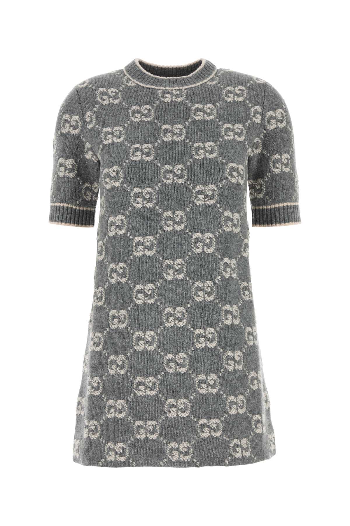 GUCCI Embroidered Wool Mini Dress for Women