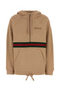 GUCCI Oversized Camel Cotton Sweatshirt for Women