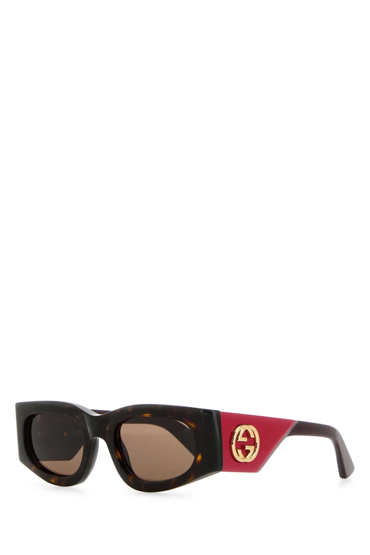 GUCCI Chic Animal Print Acetate Sunglasses