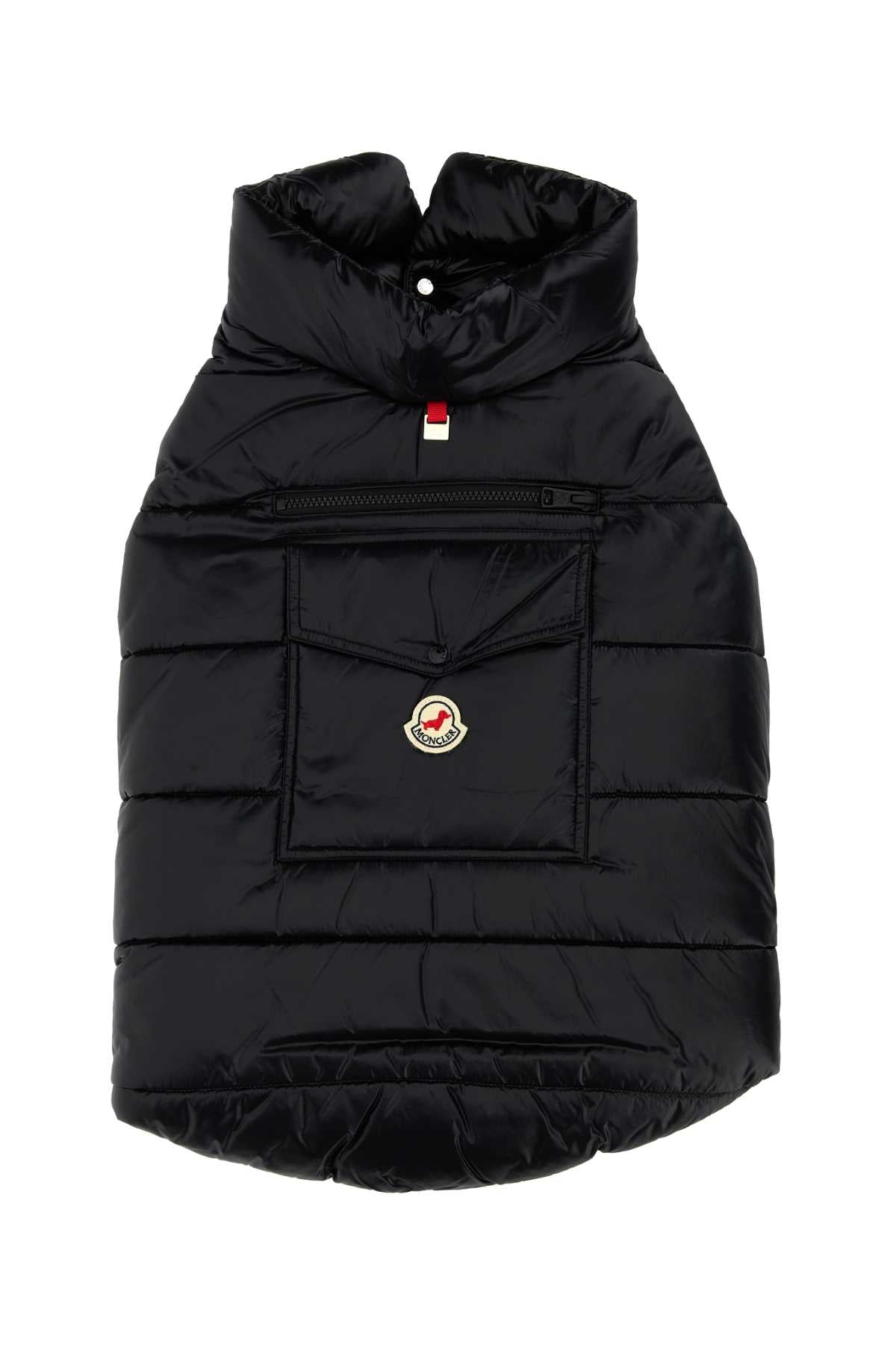 MONCLER Padded Black Nylon Dog Jacket - Sample Size 2