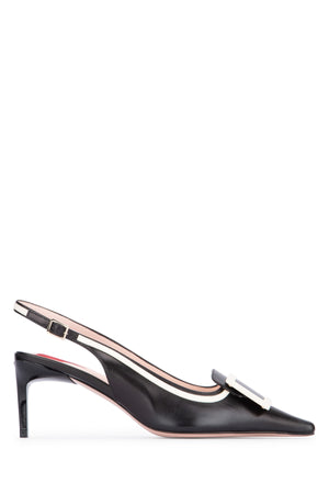 ROGER VIVIER Sling Back Pumps with Elegant Buckle Detail 55