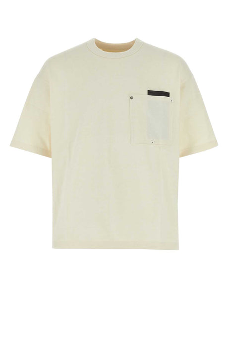 BOTTEGA VENETA Classic Ivory Cotton T-Shirt for Men