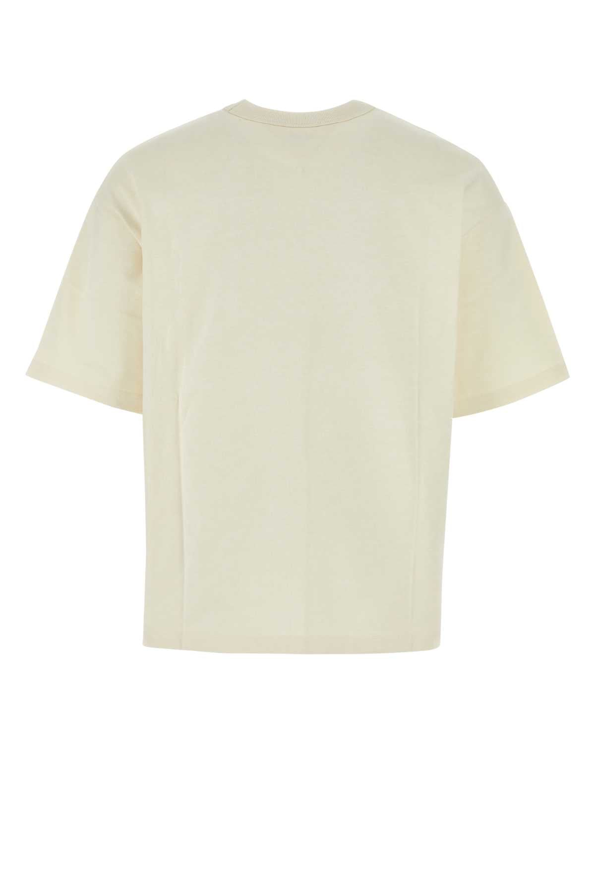 BOTTEGA VENETA Classic Ivory Cotton T-Shirt for Men