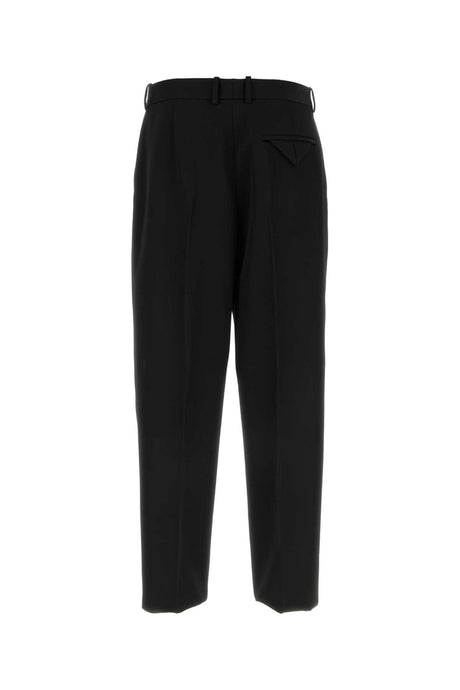 BOTTEGA VENETA Stylish Black Wool Pants for Men