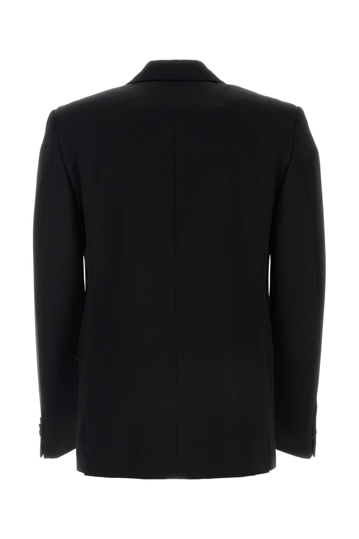 BOTTEGA VENETA Classic Black Wool Blazer for Men