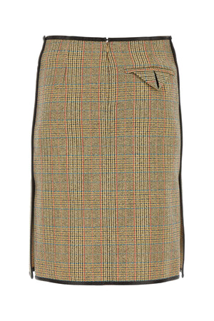 BOTTEGA VENETA Multicolor Glencheck Mini Skirt